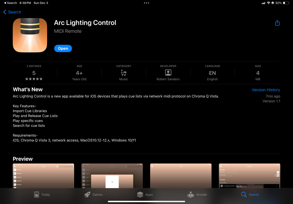 ARC Lighting Control Application - ChromaQ Vista Review